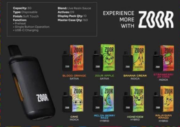 Zoor premium thc disposable